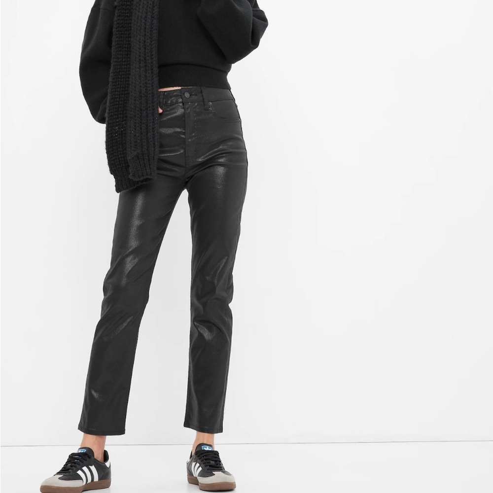 Gap Sky High Rise Foil Vintage Slim Jeans black
